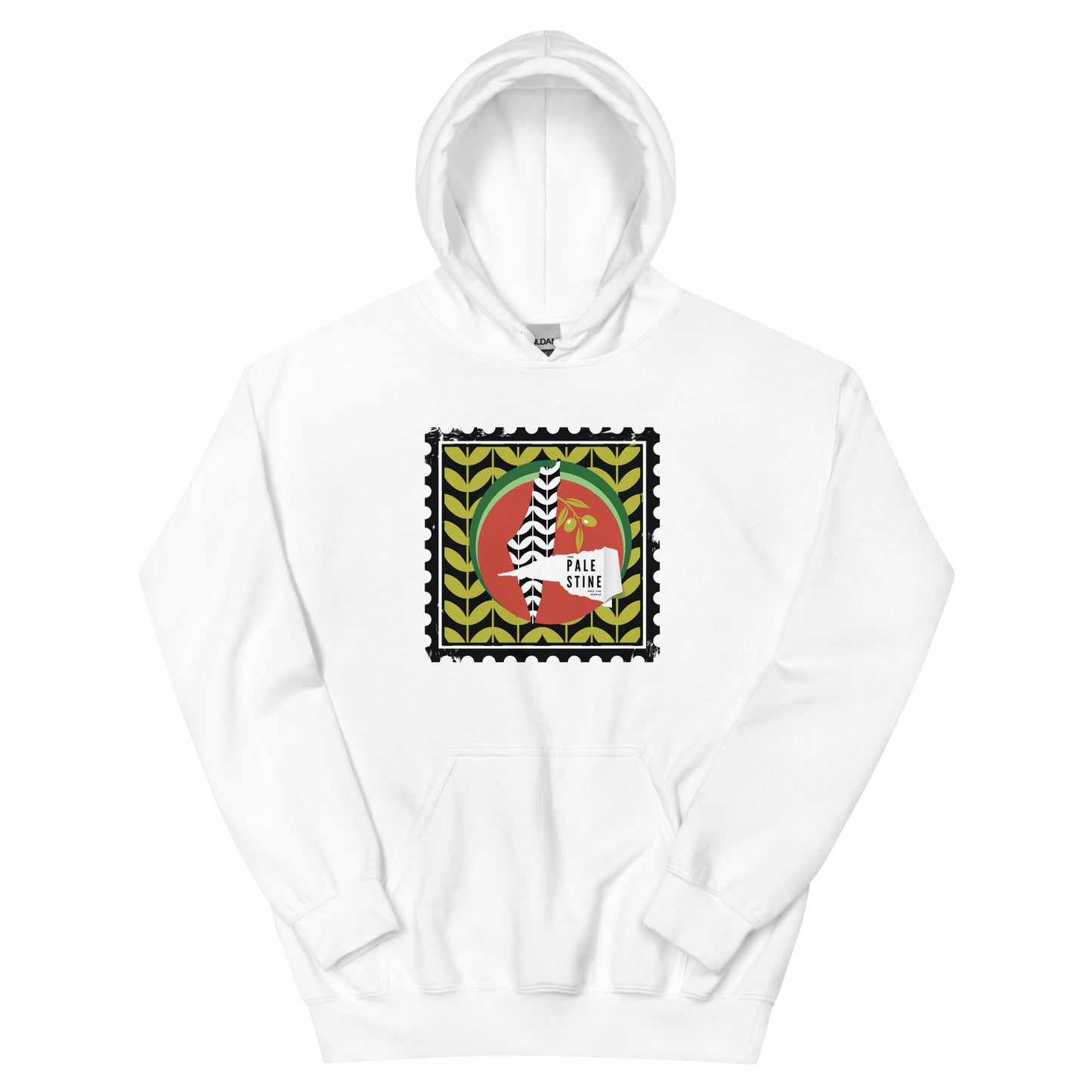 Palestine Stamp Black Hoodie | Palestine Shirt | Palestine Hoodie | Free Palestine